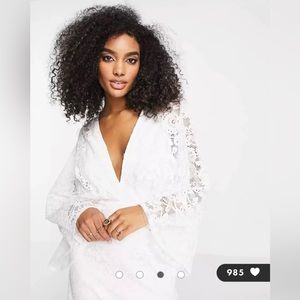 ASOS EDITION Abigail kimono sleeve lace wedding dress